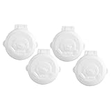 OFFIGAM 4 piezas Cubiertas Protectoras para Botones Eléctricos Cierre de Seguridad para Accesorios para Electrodomésticos de Blancas Fácil Instalación y Protección Infantil