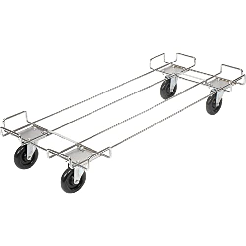 Global Industrial Wire Rack Dolly Base With 5" Poly Swivel Casters, 48"Lx20"W
