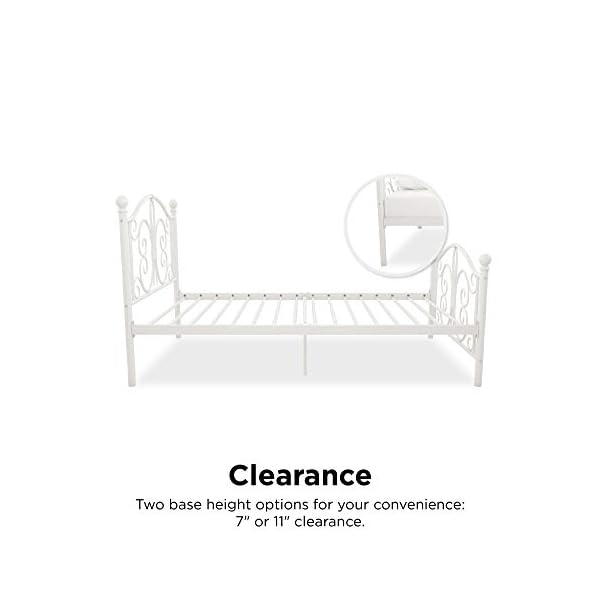DHP Bombay Metal Bed White Uk - Image 23
