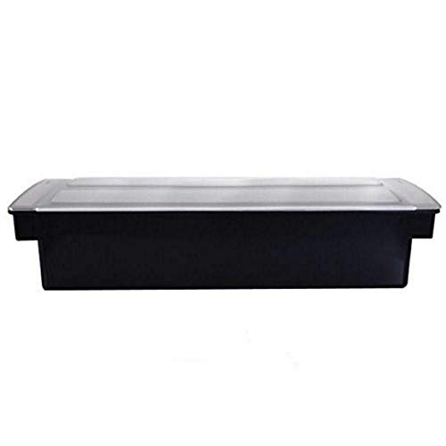Tablecraft (102) 6-Compartment Black Plastic Condiment Holder #TOP7