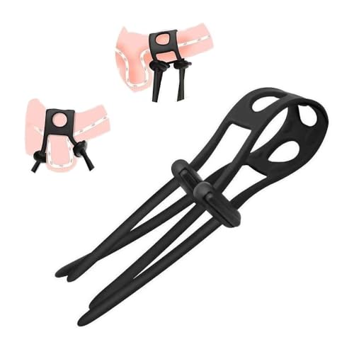 Adjustable Penis Ring for Men Double Button Penis Ring Silicone Cock Rings Adults Male Long Lasting Cockring Delay Ejaculation