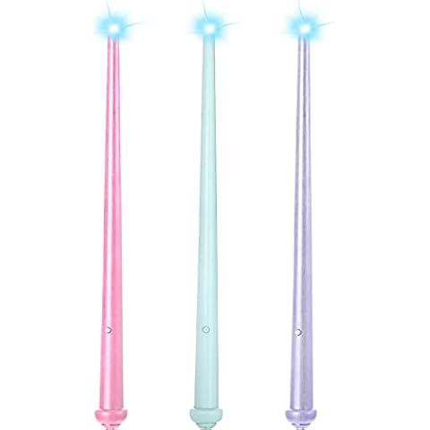Weewooday 3-Piece Light-Up Magic Wands Cover