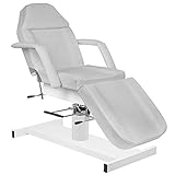 Activeshop Basic 210A Table de massage hydraulique en cuir PU de qualité supérieure Gris Charge maximale 200 kg 180 x 63 x 64-80 cm