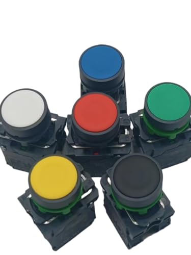 Bouton plat XB5AA21 noir Schneider Electric pour commande industrielle