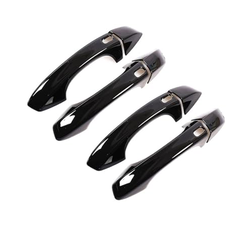 Garniture de poignée de porte ABS pour Skoda Kodiaq, finition premium noire 4 trous