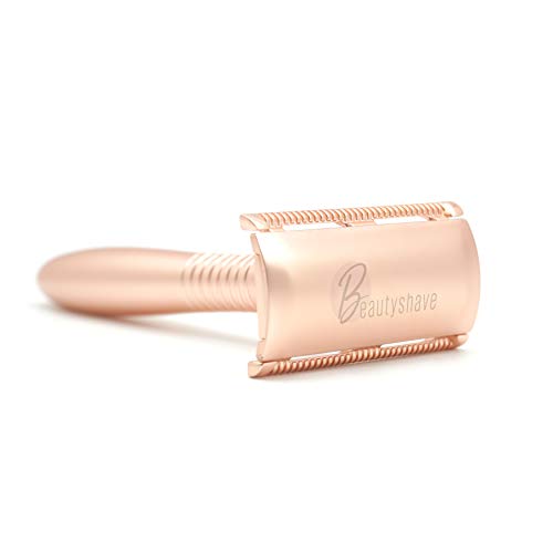 Beautyshave Rasierhobel Damen nachhaltig inkl. 5 Wechselklingen Roségold | hochwertige Verarbeitung | Nassrasierer - Image 4