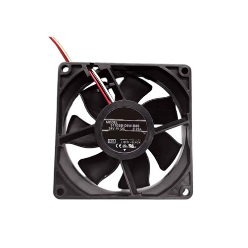 Ventilateur de refroidissement 8025 à double roulement 24V pour usage intensif - 3