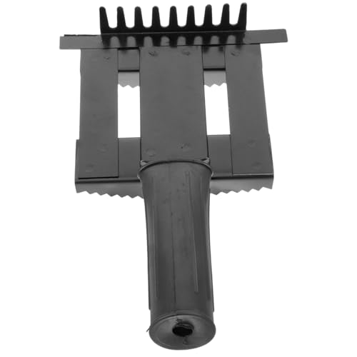 Happyyami Horse Hair Cleaning Comb Pet Grooming Rake Ergonomic Handle Easy Cleaning Horse Grooming Brush