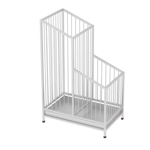 Support de parapluie multifonctionnel fer forgé extérieur blanc
