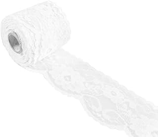 White Lace Ribbon for Crafts-HipGirl 20 Yards Lace Fabric Ribbon for Gift Wrapping, Gift Wrapping Supplies for Wedding Inv...