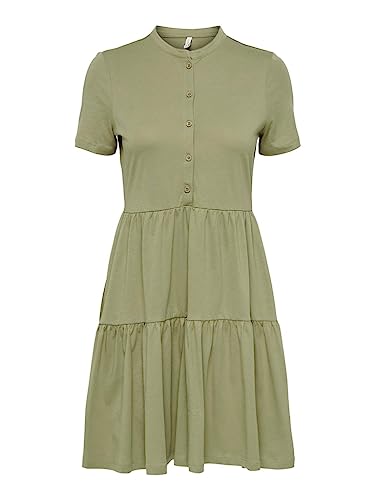 ONLY Women's ONLMAY S/S Placket Dress Box JRS Kleid, Mermaid, XL