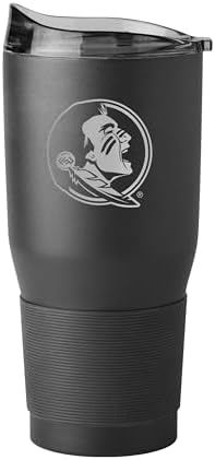 Logo Brands NCAA Florida State Seminoles 30oz Etch Powder Coat Stainless Steel Tumbler - Insulated, Keeps Drinks Hot/Cold for Hours, High Lip Slider Lid image 3