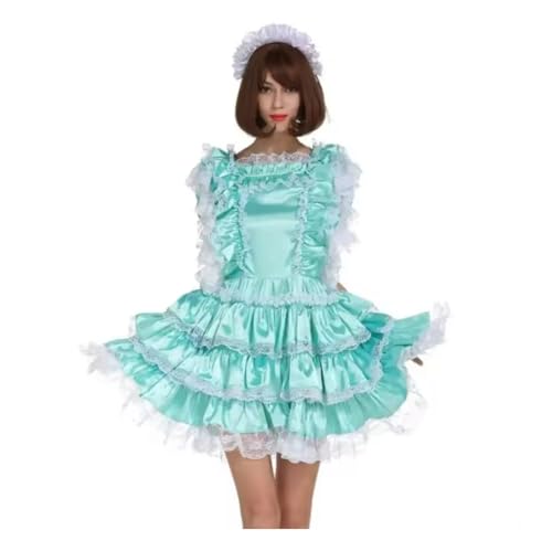 Vestido de criada para niña en satén cosplay grande