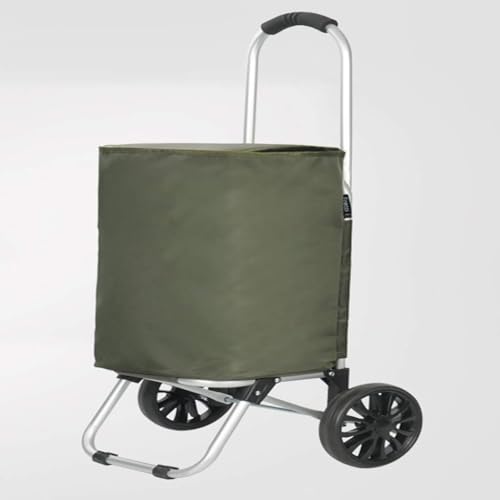 Carrito móvil manual, carrito pequeño y ligero, carrito mini plegable portátil para compras y uso doméstico miniatura 1