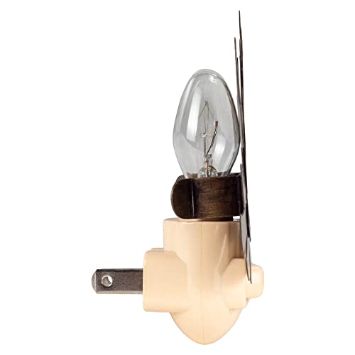 Image of CTW 370757 Antique Brass Monstera Leaf Night Light, 3.25-inch Height