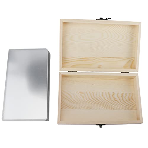 Holz-Geld-Aufbewahrungsbox, 20PCS Hartgeld-Schutzbox Holz-Papier-Geldhalter mit Deckel für Freunde, Familie oder Liebhaber