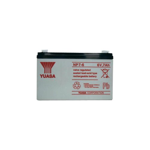 Yuasa NP7-6 NP7-6 Bleibatería Recargable 6V 7Ah Blei-Vlies (AGM) (B x H x T) 151 x 97 x 34mm Flachmacho 4.8mm WA