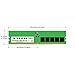 A-Tech 32GB DDR5 5600MHz PC5-44800 ECC UDIMM 2Rx8 (EC4 9x4) Dual Rank 1.1V ECC Unbuffered DIMM 288-Pin Server, Workstation RAM Memory Upgrade Module