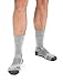 Icebreaker Merino Wool Hike + Light Socks for Men - Crew Socks - Half Cushioned, Perfect for Hiking, Athletics, Work and Play, Blizzard Heather, Large