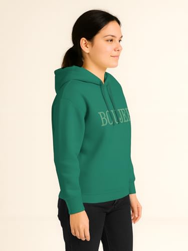Image of HELLCAT Trendy Cotton Blend Hoodie for Women | Stylish Winter Hooded Sweatshirt for Women