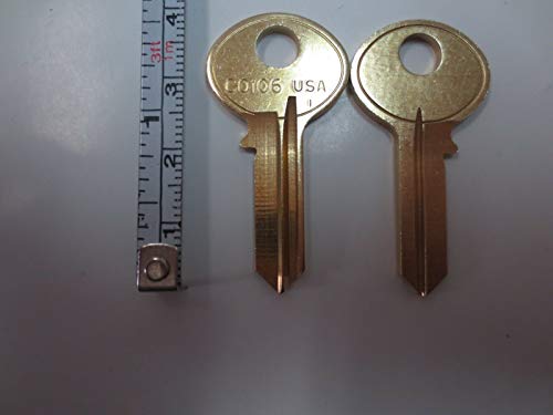 Lot 50 pc CO106 Key Blanks / CO106 1003M Key Blank/Ilco USA - Thumbnail 2
