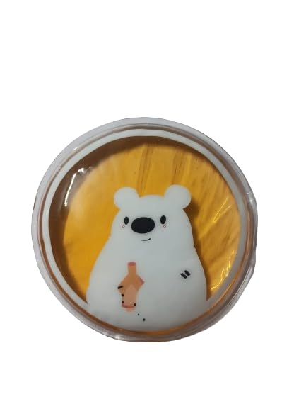 Image of 1pcs Hand Warmer Cute Self Heating Gel Warmer Ice and Heat Pad Portable Pocket Fast Heating Warmer for Kids Adults (Bear)