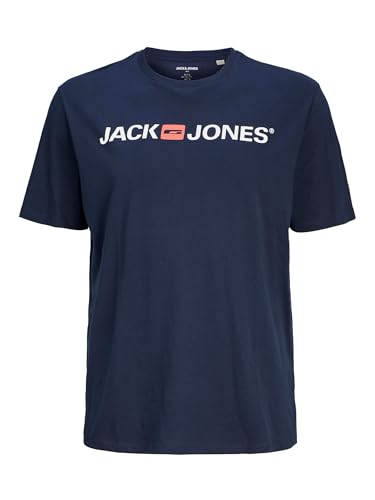 Jack & Jones Jjecorp Logo tee SS Crew Neck Noos PS Camiseta Cuello Redondo, Azul Marino, 4XL para Hombre