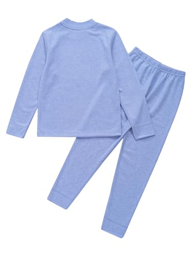 Unisex Kids Thermal Underwear Set Girls Boys Warm Long Johns Set Base Layer Tops and Bottoms Outfits4