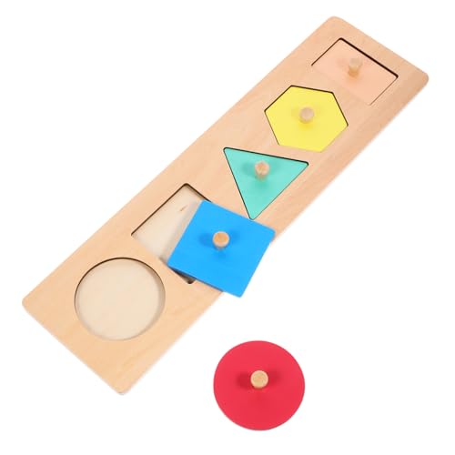 WEKAMOS Juguete Educativo Rompecabezas Paneles Geométricos para Sensoriales Aprendizaje Colores Formas Montessori para Bebés