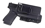 FDO Industries -Formerly Fierce Defender- IWB Kydex Holster Compatible with Glock 17 22 31 w/Olight PL2 Valkyrie The Paladin Series -Made in USA- (Black)