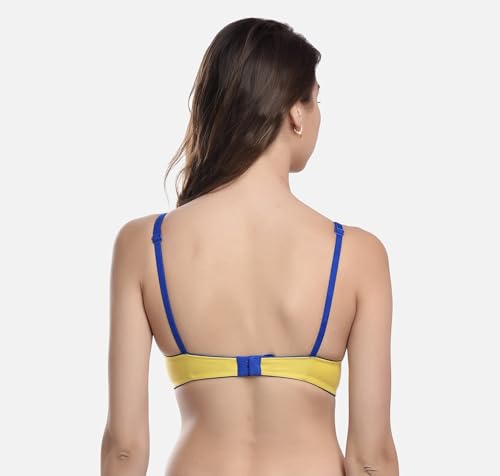 Image of FIMS - Fashion is my style Women Cotton Blend Non-Padded Non-Wired Moulded Bra Multicolor Cup- B
