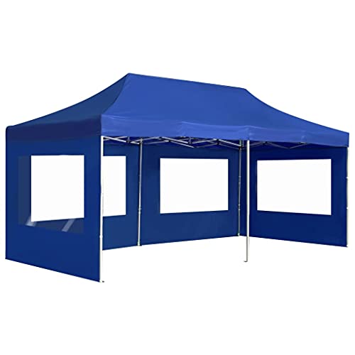 Genérico Carpa Plegable Profesional con Paredes Aluminio Azul 6x3m,Casa y jardín,Jardín,Artículos de Exterior,Estructuras de Exteriores,Carpas y cenadores-45507