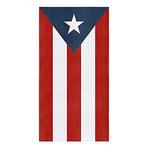 Dish Towels for Drying Dishes Kitchen Towels with Hanging Loop,Puerto Rico State Pride Flag Print Dishcloths for Kitchen Cleaning Wipe, 18 x 28 Inches