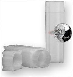 Square Nickel Coin Tube(Qty=10 Tubes)