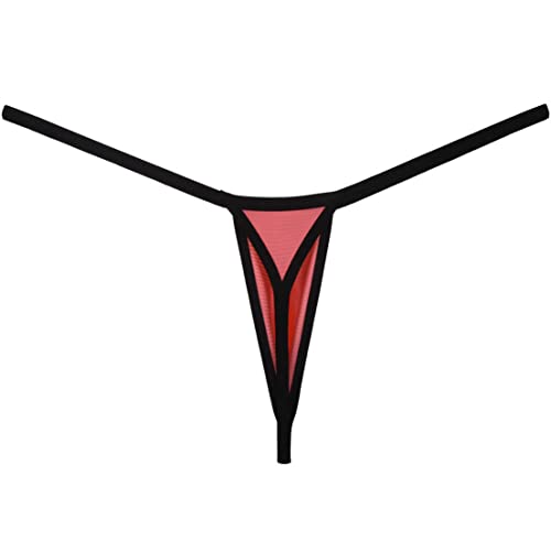 Men's Ice Silk Mini Bikini Tangas Soft String Thong Underwear Pouch T-back Minimal Coverage Underpants4