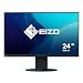EIZO FlexScan EV2460-BK 60,5 cm (23,8 Zoll) Ultra-Slim Monitor (DVI-D, HDMI, D-Sub, USB 3.1 Hub, DisplayPort, 5 ms Reaktionszeit, Auflösung 1920 x 1080) schwarz