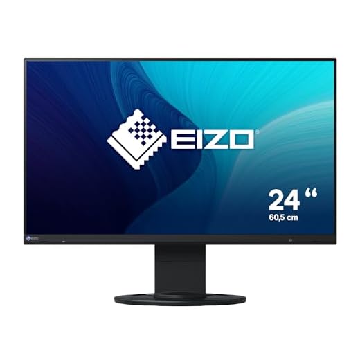 EIZO FlexScan EV2460-BK 60,5 cm (23,8 Zoll) Ultra-Slim Monitor (DVI-D, HDMI, D-Sub, USB 3.1 Hub, DisplayPort, 5 ms Reaktionszeit, Auflösung 1920 x 1080) schwarz