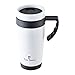 PIERRE CARDIN Eclat | Mug isotherme de 400 ml avec couvercle amovible | en acier inoxydable | paroi isolante pour maintenir la température | léger et résistant | blanc