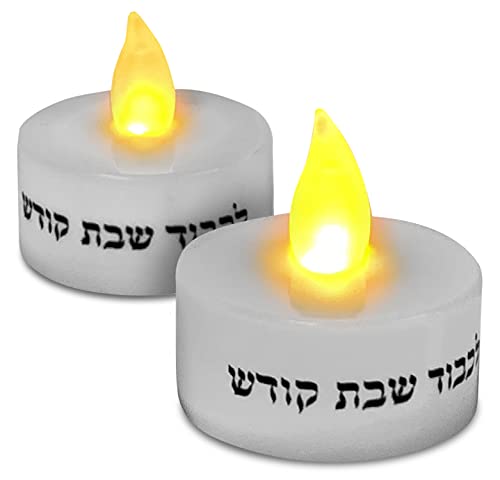 Ner Mitzvah LED Shabbat Candles - Battery Operated Flameless Tealight Candles with Automatic Timer by Ner Mitzvah - Used condition - Image 2