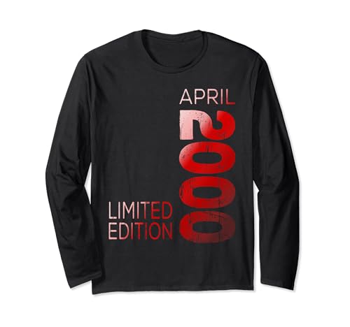 En el mes de abril 2000 año 2000 retro 2000 vintage 2000 Manga Larga