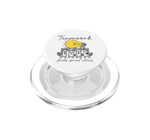PopSockets PopGrip para MagSafe con imán potente y diseño Raccoon de colaboración