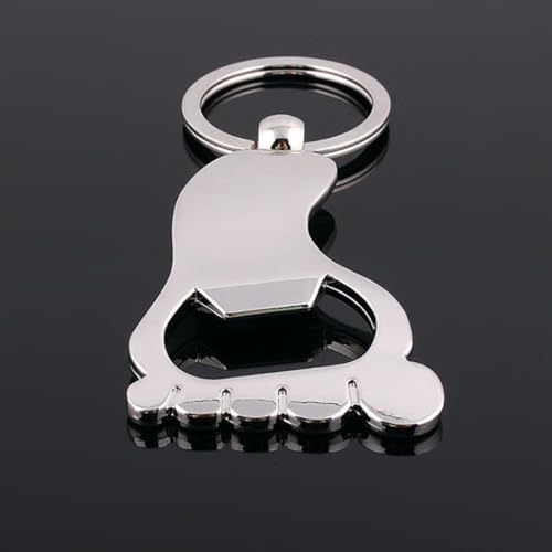 Ouvre-bouteille porte-clés en métal compact facile à utiliser - 3