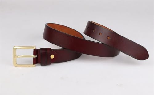 Men Daily Leather Belt with Pin Buckle and Comfortable Waist Strap3