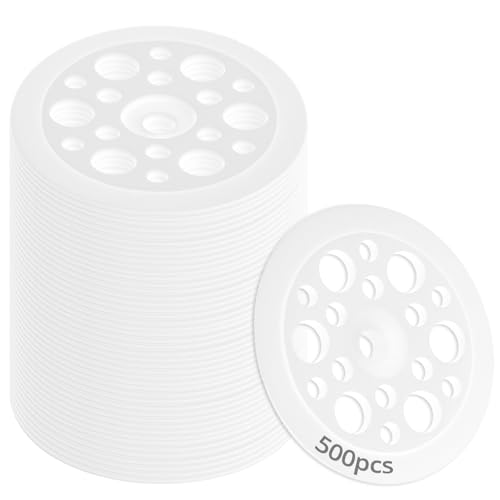 Rondelles en plastique QWORK 45 mm pour fixation de panneaux en mousse rigide x500