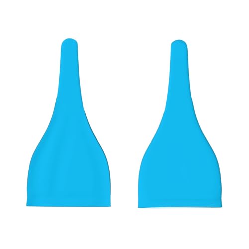 Newborn Baby Hat, Solid Color Light Blue Print Soft Top Knot Beanie Cap, Cute Baby Headwear for 0-6 Months2