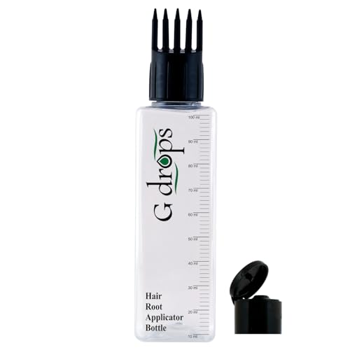 Image of Hair Root Applicator Bottle with Comb Cap | Oil Dispenser for Scalp, Hair Oil, Hair Dye and Shampoo | Refillable, Leak Proof, BPA Free | For Home and Salon Use (1)