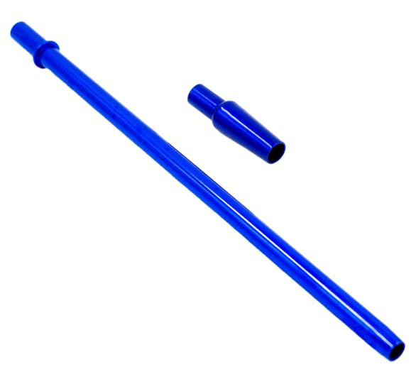 CYRIL Slim Small Hookah Handle 11 8in Length Lightweight Aluminum Construction Blue Color Ergonomic Design for Enhanced Comfort