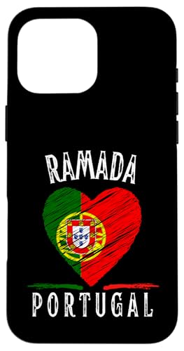 Portugal Flag Heart Ramada City Case for iPhone 16 Pro Max
