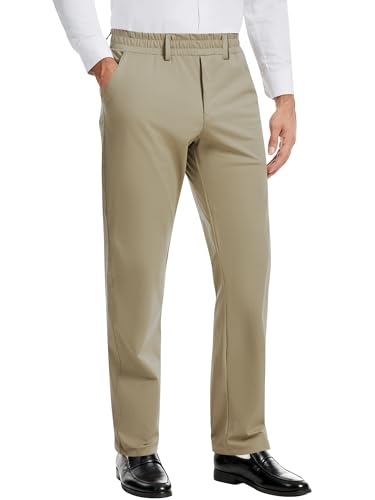 ALTHLEMON Mens Elastic Waist Pants for Seniors with Magnet B...