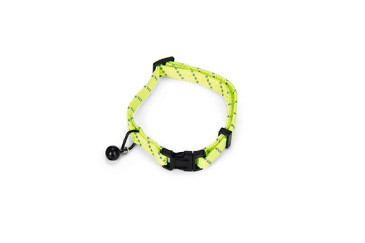 Beeztees Kedi Boyun Tasması, Zilli, Sarı, 24,5-33cm